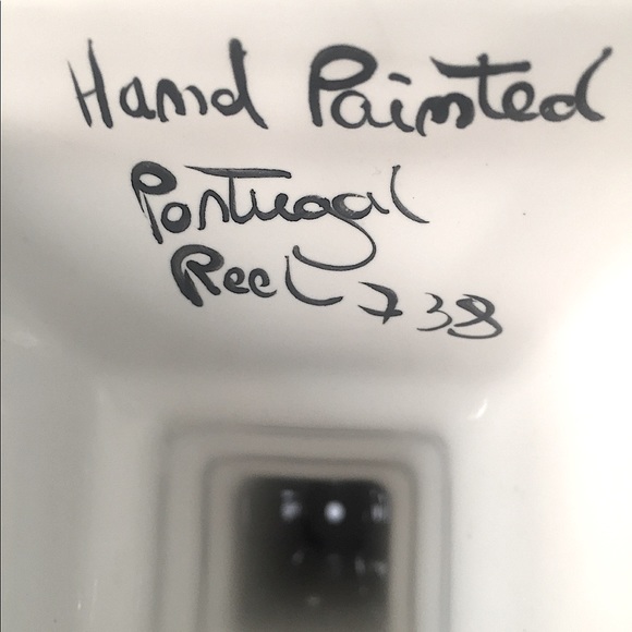 Artisan Hand Painted Floral Candlestick - Picture 5 of 6